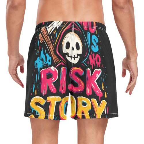 Bañador de secado rápido para hombre con estampado graffiti tipo bermuda 2