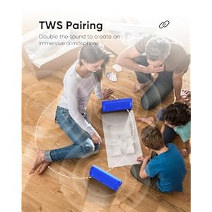 Bluetooth Portable Wireless Speakers with HD Sound, IPX5 Waterproof, Up to 20H Playtime, TWS Pairing, BT5.3, for Home/Party/Outdoor/Beach, Electronic Gadgets, Birthday Gift (Blue) Bluetooth Portable Wireless Speakers with HD Sound IPX5 Waterproof Up to 20H Playtime TWS Pairing BT53 for HomePartyOutdoorBeach Electronic Gadgets Birthday Gift Blue