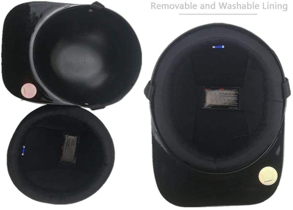 Kask w stylu vintage z otwartą twarzą Retro motocyklowy kask półskorupowy Mężczyźni i kobiety Zatwierdzony przez ECE Czapka z daszkiem Kask Rower Cruiser Chopper Motorower ATV Kaski (54-62Cm