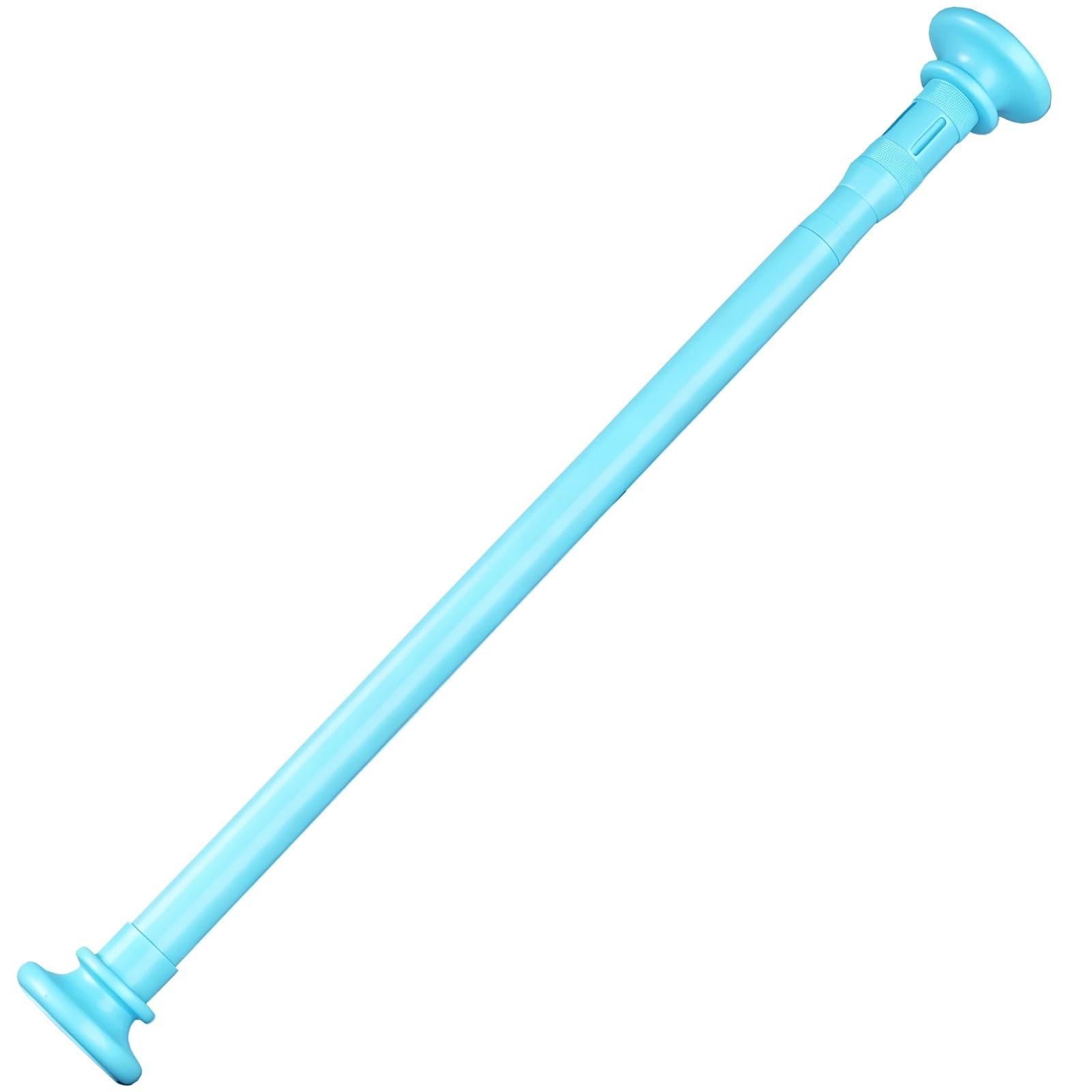 Tension Curtain Rod, Spring Loaded Non Drilling Shower Curtain Rod, 28-106in, for Window, Closet, Laundry, Room Divider(Blue,100-170cm/39-67in)