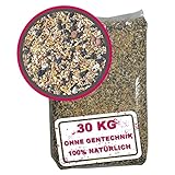 WILDVOGEL-VITAL 30 kg - Premium Ganzjahresfutter für Wildvögel / Gartenvögel mit Erdnüsse und Französischen Sonnenblumenkerne - OHNE GENTECHNIK!