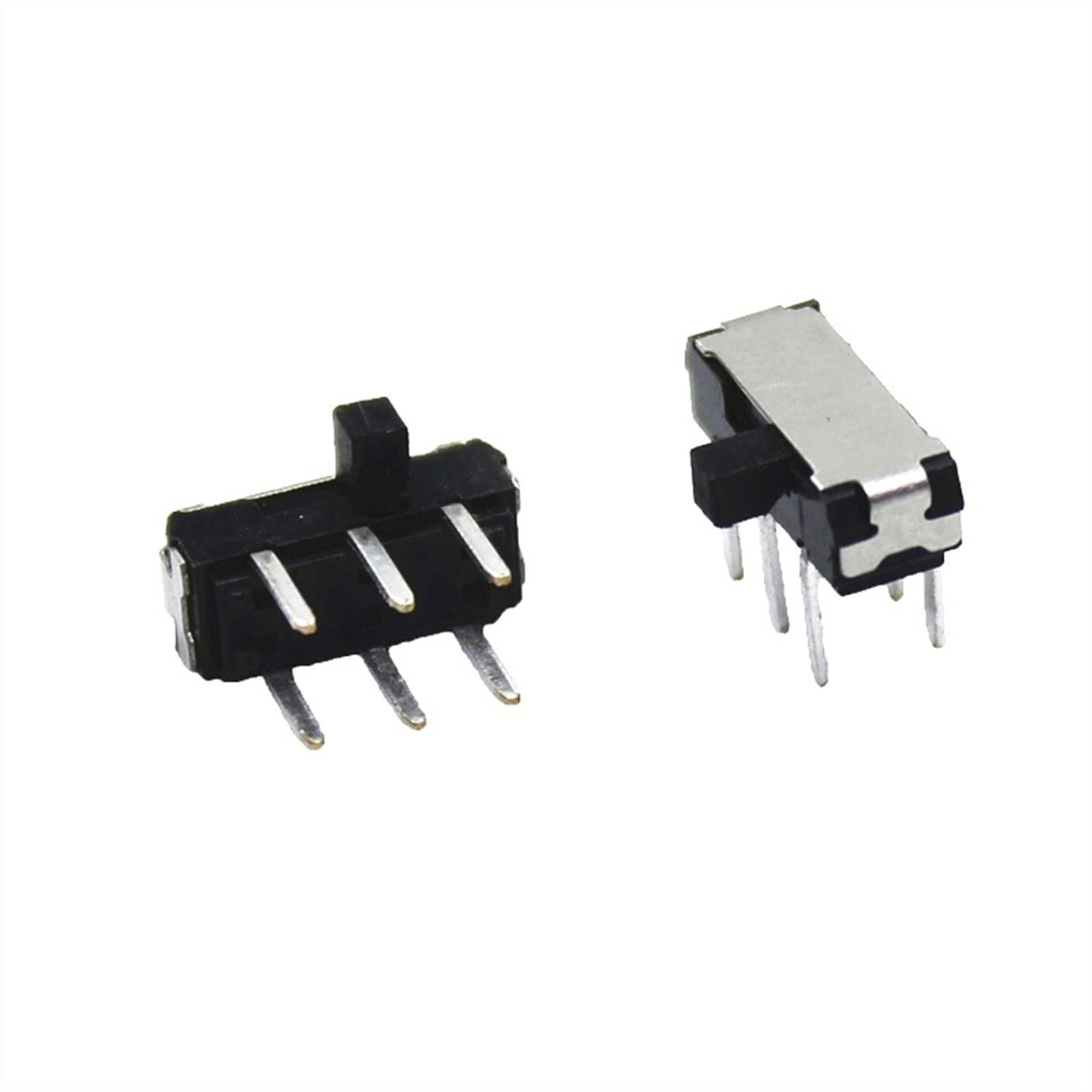 Micro Switch 20PCS Black 6 Pins Side Allocate Six Foot Directly Insert Miniature Tact Slide Toggle Switch