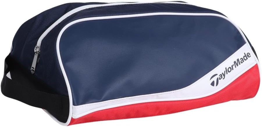 TaylorMade 24SS UN069 True Light Shoe Case, Navy/White/Red, Men's Shoe Case