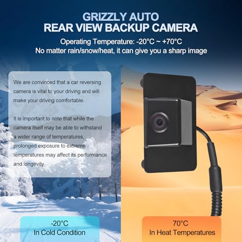 Image of Rear View Backup Camera Parking Assist Camera for Chevy Suburban 1500 2500 Tahoe, for GMC Yukon XL 1500 2500 4.8L 5.3L 6.0L 6.2L, for Cadillac Escalade ESV 07-08 6.2L V8, Replace 15173619 15752925