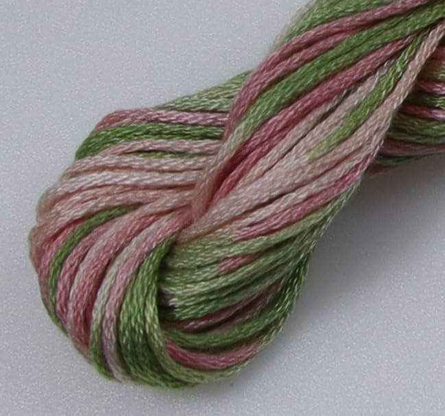 Image of KCS Big skeins of 25 Meters Size 25 Color Variegated Cross Stitch Stranded Threads,6 skeins,4500