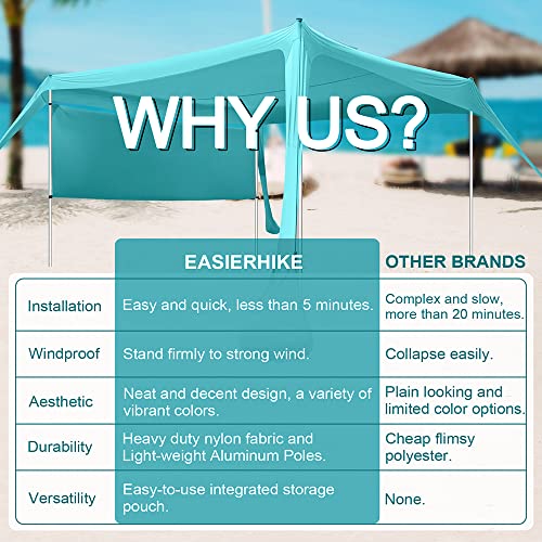 10x10FT Beach Canopy with Sidewalls