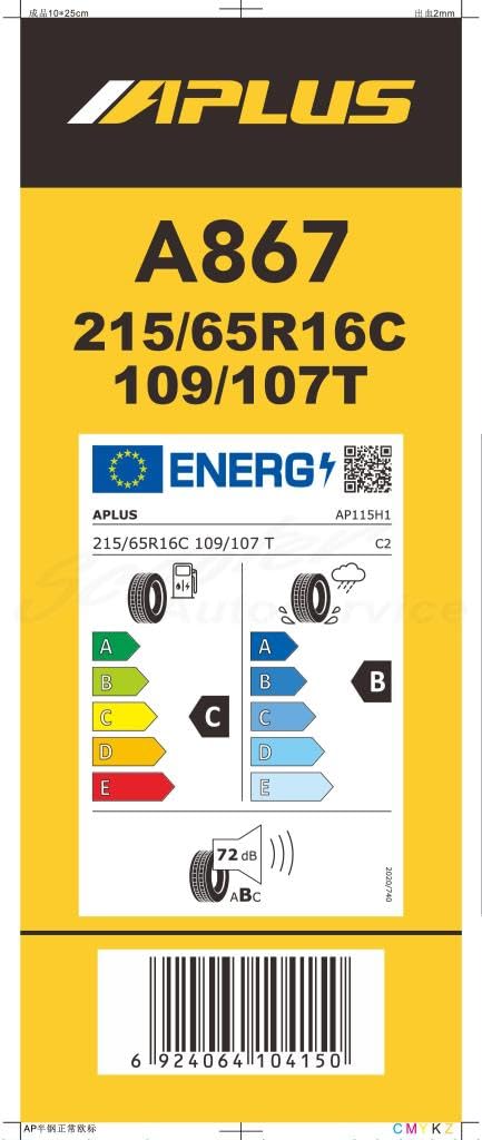 Sommerreifen 215/65 R16 C 109T A-Plus A-867 GTA