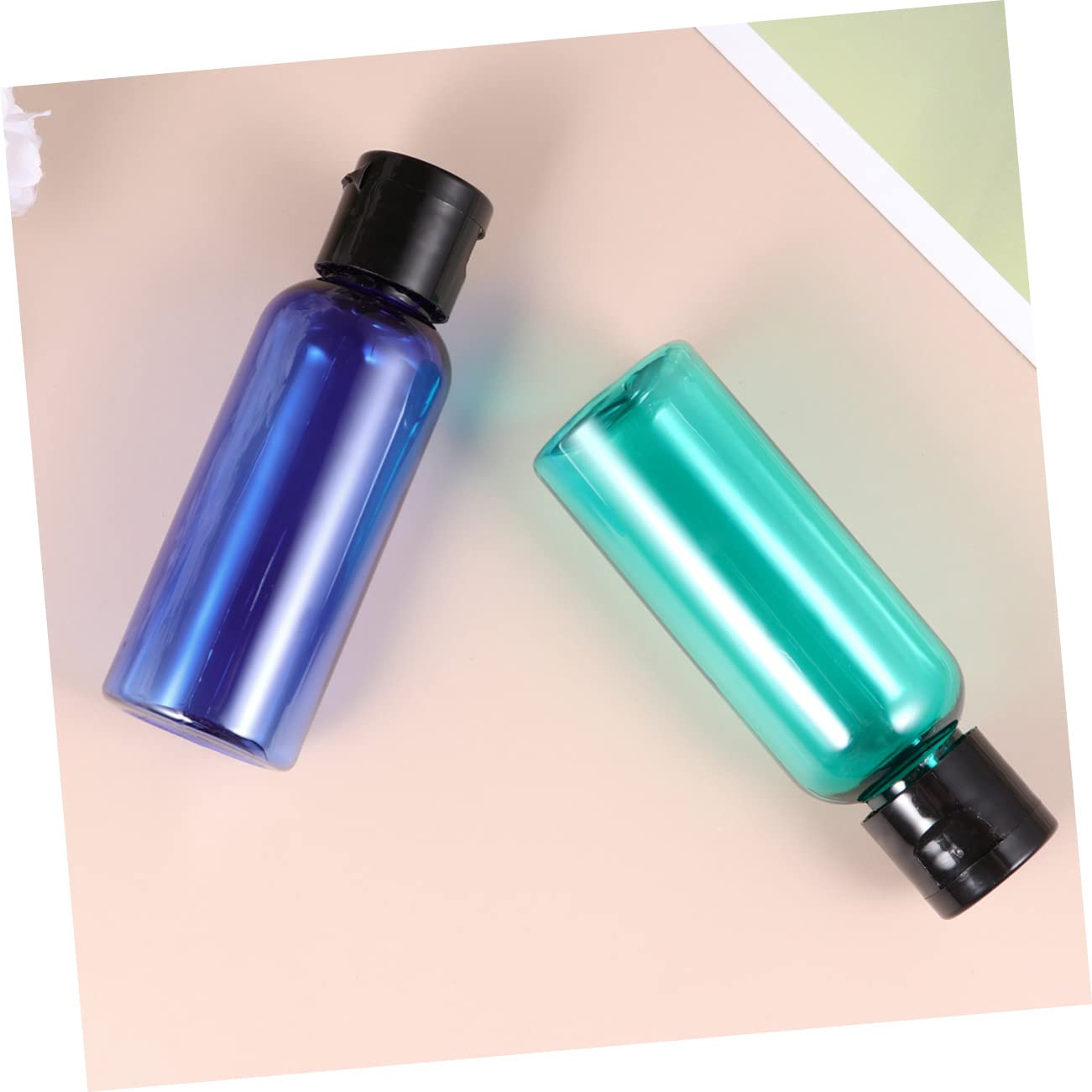 BESTYASH 3 Set Viaggio Ricaricabili Contenitori Vuoti Pratici Marrone Blu E Trasparente Per E Lozioni 10 Pezzi * 3