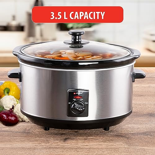Miniatura 8 de Alpina Cocina Lenta - Cocina - Acero Inoxidable - 3,5l - 240w