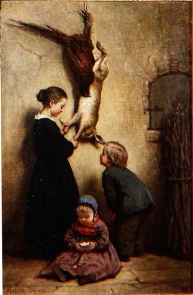 Tableau Toile Henriette Browne Jeu Frais Décoration Murale 60x90cm