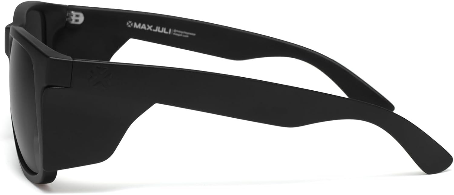 MAXJULI XXL Size Z87 Sunglasses with Side Shield for Big Wide Heads Men TR90 Ultralight UV400 Protection Glasses Z8806XXL-S