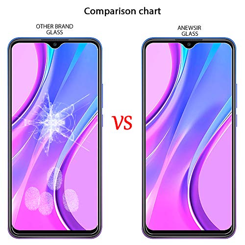 ANEWSIR Pellicola Protettiva per Xiaomi Redmi 9/ 9A/ 9C Vetro Temperato 【4 Pezzi】 9H Durezza Ultra Resistente Anti-Graffo/Olio/Impronta HD Chiaro Screen Protector per Xiaomi Redmi 9/ 9A/ 9C