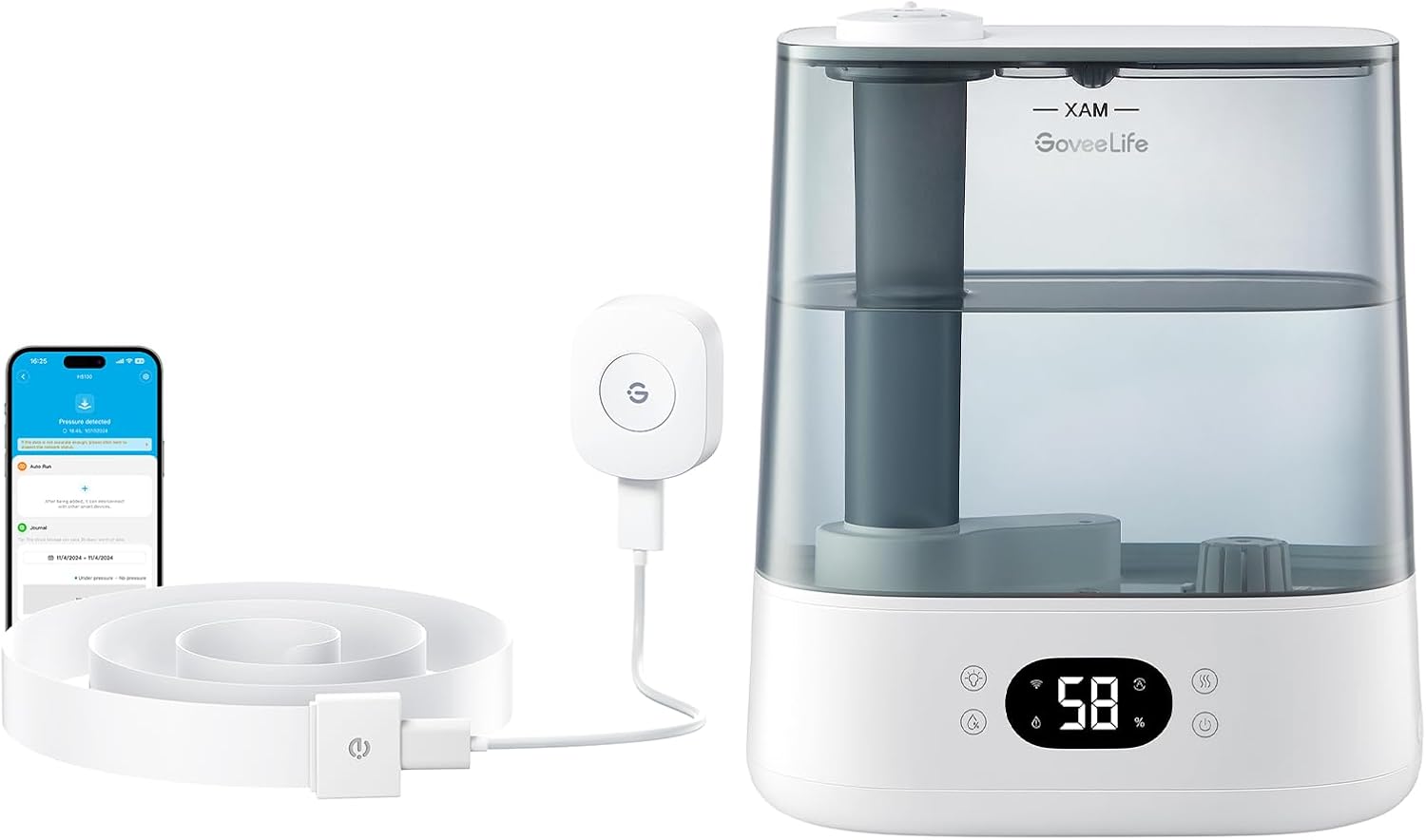 GoveeLife 6L Smart Humidifiers Bundle with Smart Pressure Sensor