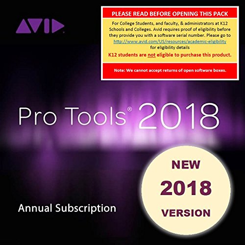 Avid Pro Tools 2018 Academic Annual Subscription (Download Card + iLok)