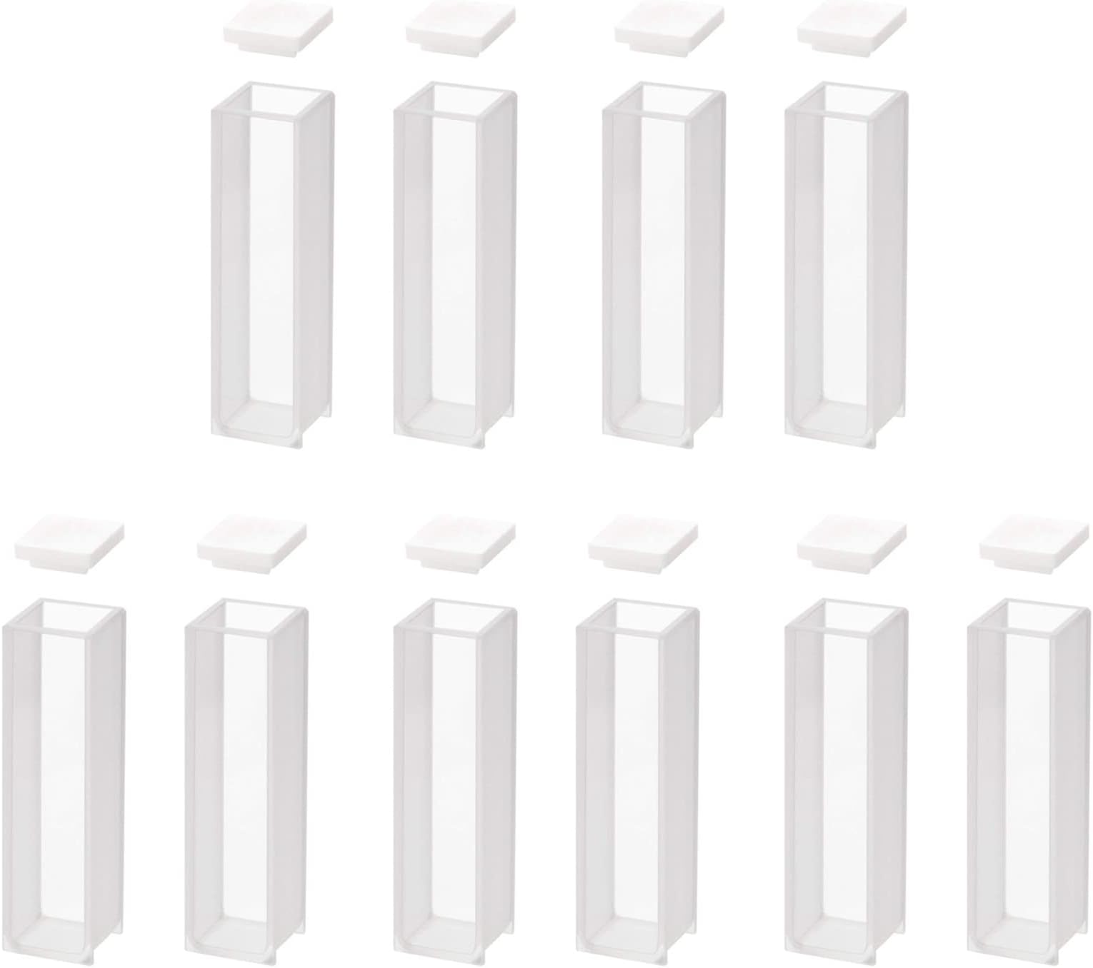 Quartz Cuvette,Spectrophotometer Cuvettes 10 mm Path Length, 45mm Height, 3.5 ML Capacity - 10 PCS