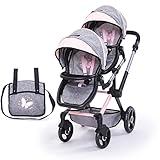 Las sillas pueden ponerse en el sentido de la marcha o de cara al niño. Las sillas se pueden ponerse silla detrás silla o con un ángulo - una silla está más abajo, una silla más arriba.