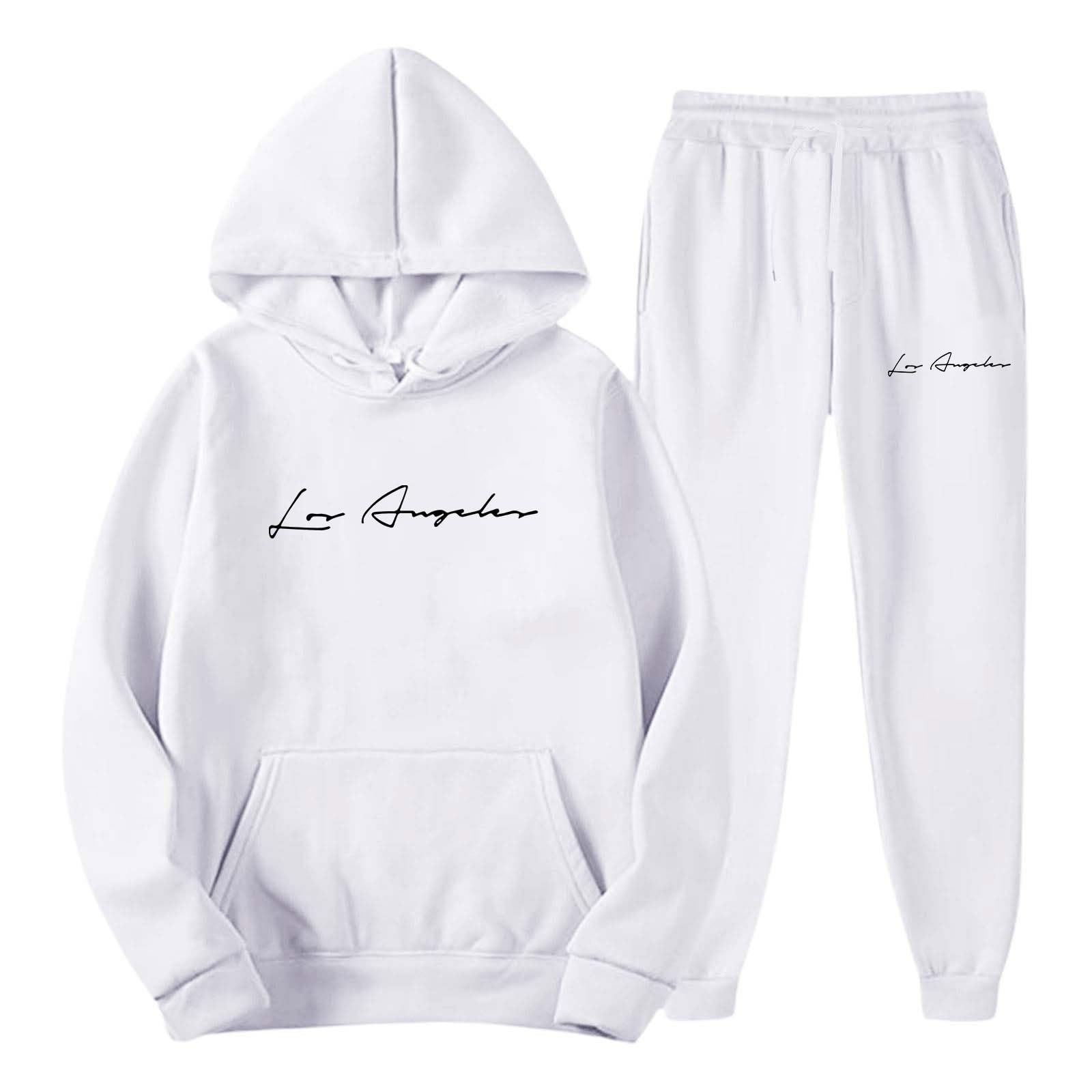 Tuta Uomo Completa Sportivo Ginnastica Felpa e Pantaloni Jogging Set Completi Completo Fitness Larghi Palestra Completa 2 Pezzi Tute