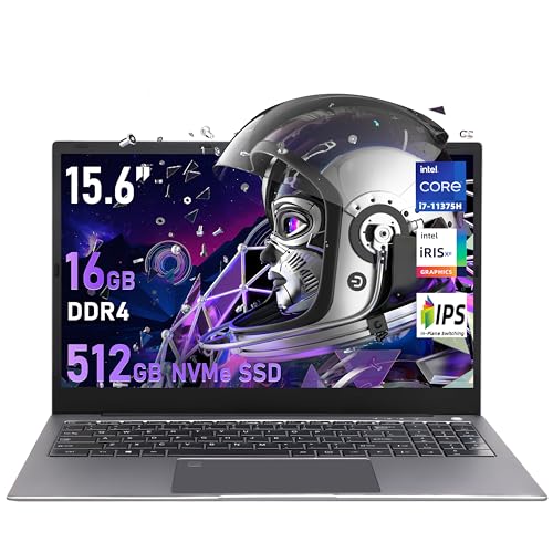 15.6' FHD Gaming Laptop Computer, In tel 11th Gen Core i7-11375H(Up to 5.0GHz,4C/8T), Iris Xe Graphics, 512GB NVME SSD 16G DDR4 RAM, Win 11 Pro, Fingerprint Unlock/Backlit Keyboard/ USB-C/HDMI/Webcam