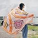 Produktbild TYUXINSD Schön Schal Sun Shawl90x180cm Twill CottonBeach Cover-ups Frauen Große Strandkleid Bikini Baden Bademode Titel Up Sarong Wrap Schal (Color : Orange Geometry, Size : A)