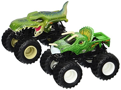2017 Hot Wheels Monster Jam Demolition Doubles - Mega-Wrex Vs. Jurassic Attack 1:64 Scale