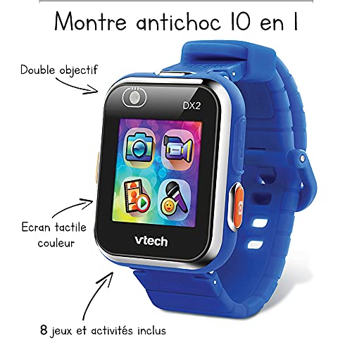 VTech KidiZoom SmartWatch DX2 Montre Digitale Enfant Photo Selfie Vidéo Écran Tactile Vertical Jouet High Tech Cadeau Enfant et Ado de à Contenu en Français - vue 4