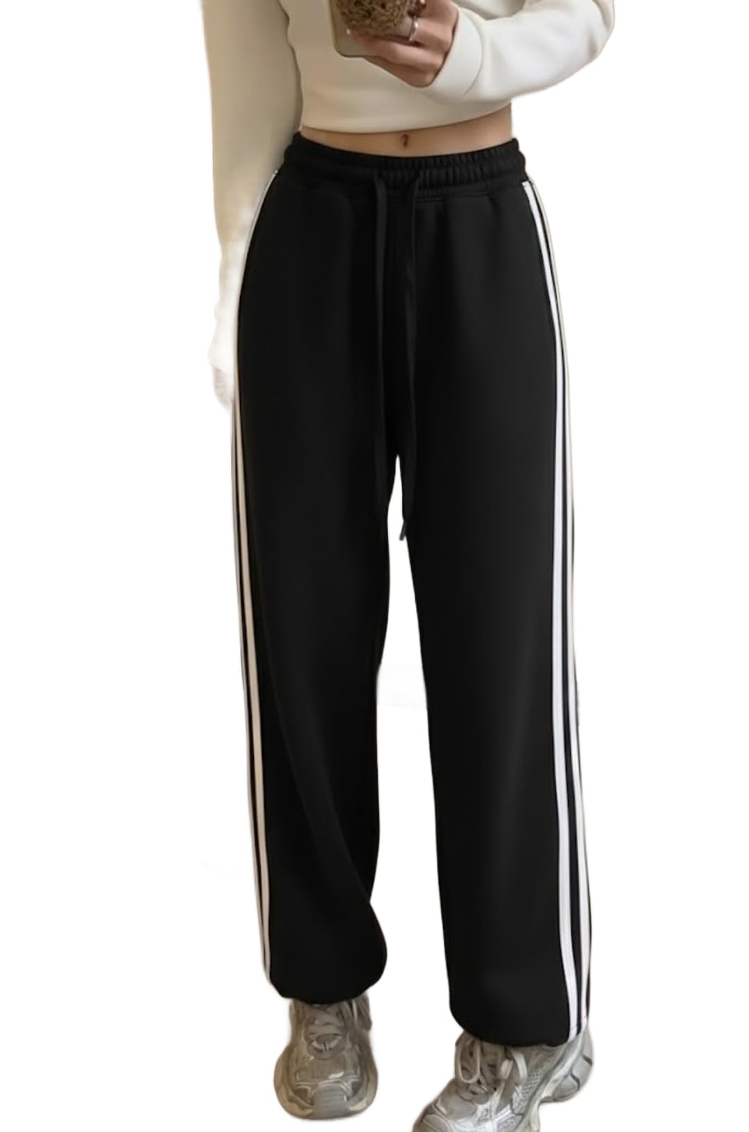 Track Pant for Women || Baggy Fit || Track Pants || Full Elastic Jogger Track Pant ||-image-47