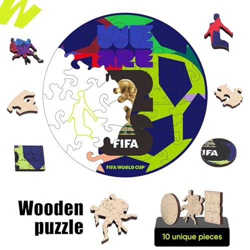 Image of FIFA World Cup 2026 Edition Football 26PCS Wooden Pocket Puzzle