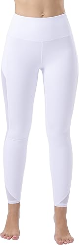 Miniatura 6 de ONGASOFT Pantalones de yoga de cintura alta para mujer, leggings de malla para correr, entrenamiento, bolsillos laterales, a prueba de sentadillas