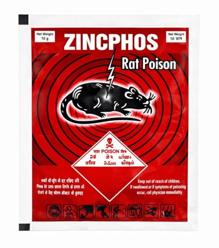 Image of TGS Zincphos Rat Control Powder 10g Pack of 5