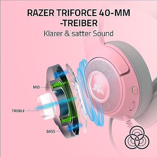 Razer Kraken Kitty V2 - Kabelgebundenes RGB-Headset mit Katzenohren (Reaktive Streaming-Beleuchtung, HyperClear Mikro… – Ansicht 5