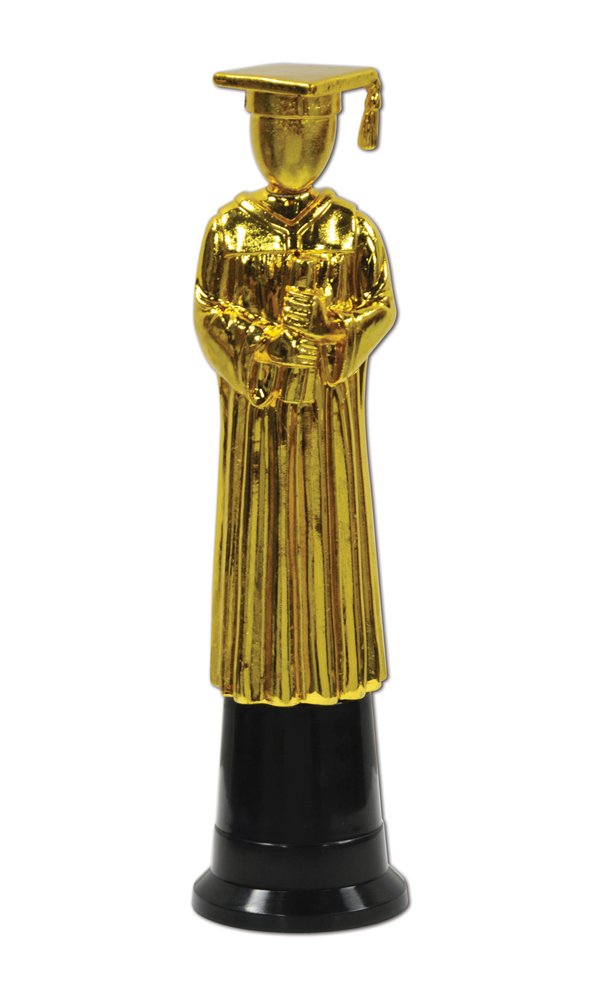 BSTL Gold Graduate Trophy Statue 9" Centerpiece