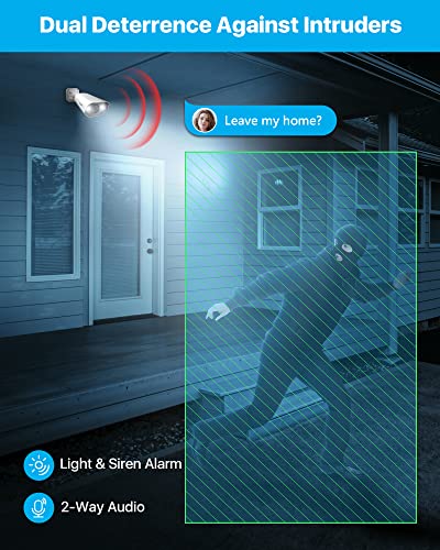 Image of ZOSI 2 Pack 5MP PoE IP Camera with Person Vehicle Detection, Outdoor Indoor Security Camera with 2-Way Talk, Color Night Vision, Smart Light&Sound Alerts, Only Compatible POE NVR System