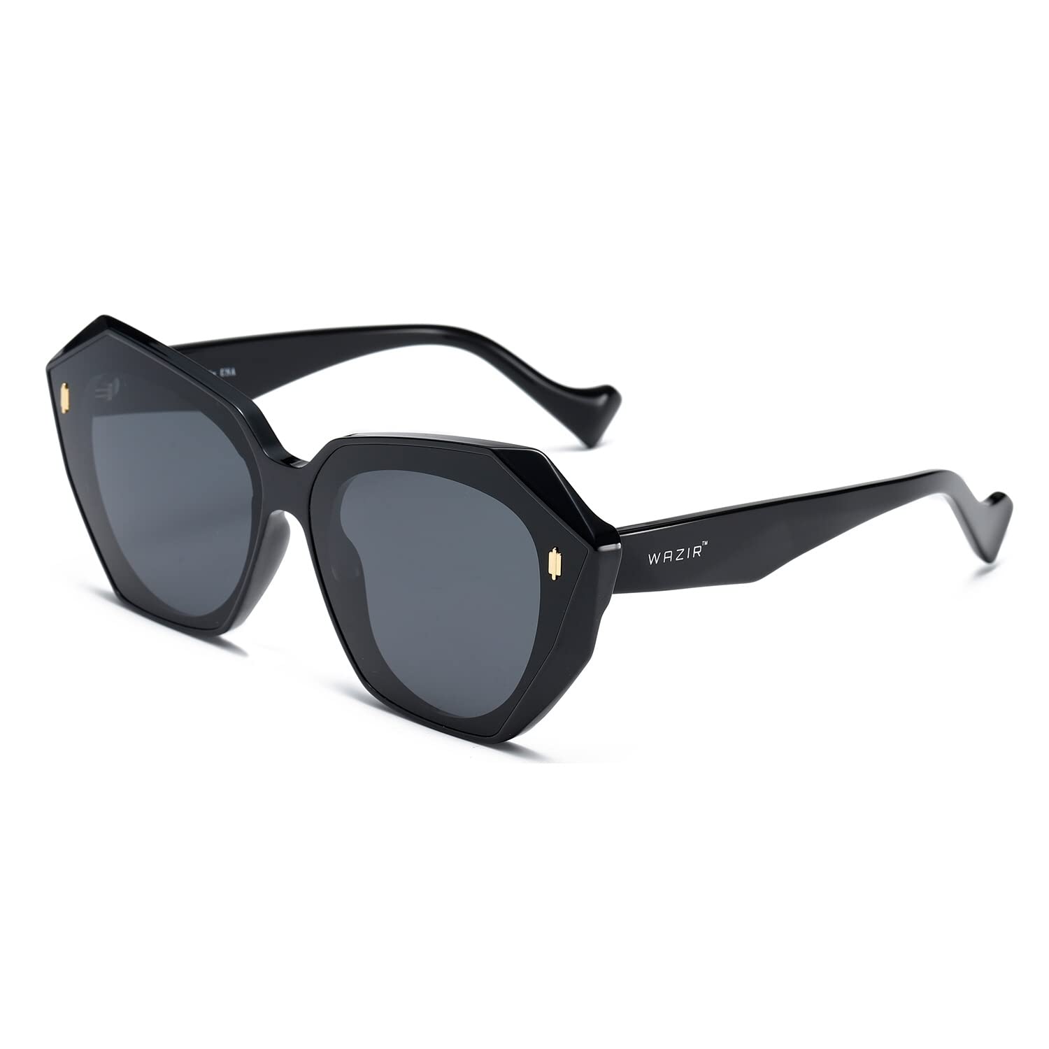 WAZIRDesigner Polarized Sunglasses Women, Cat Eye Sunglasses Classic Square Sun Glasses 100% UV Protection Driving