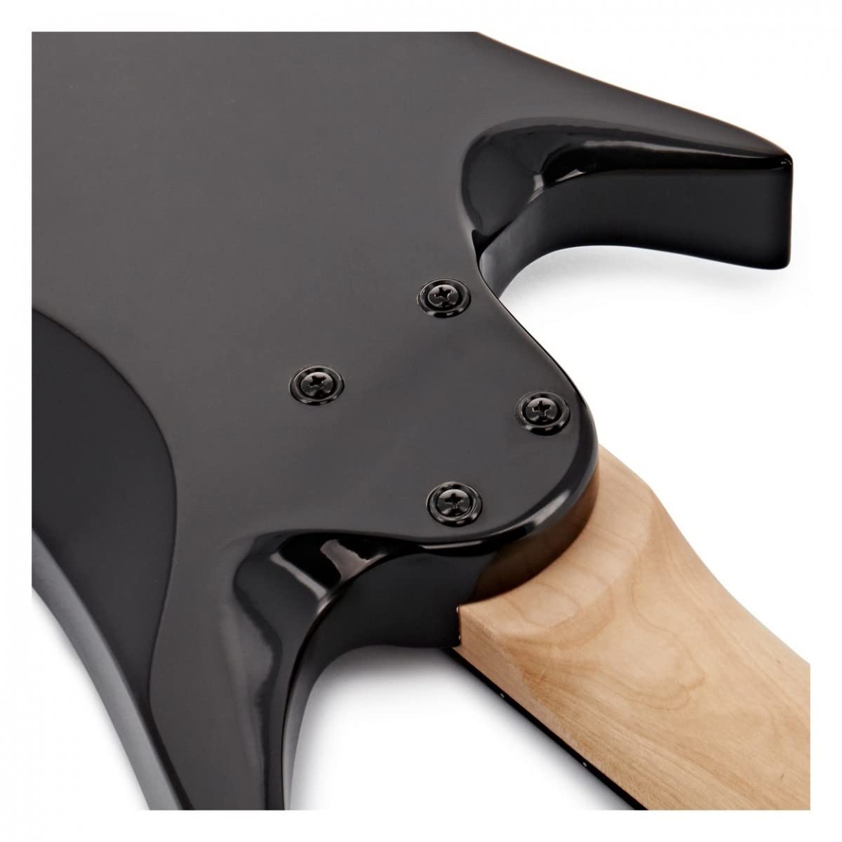 Gear4music Harlem chitarra elettrica 7 corde - Trans Nero | Istantaneamente suonabile per rock moderno e metal, bobina aperta e humbucker chiuso per un tono pieno