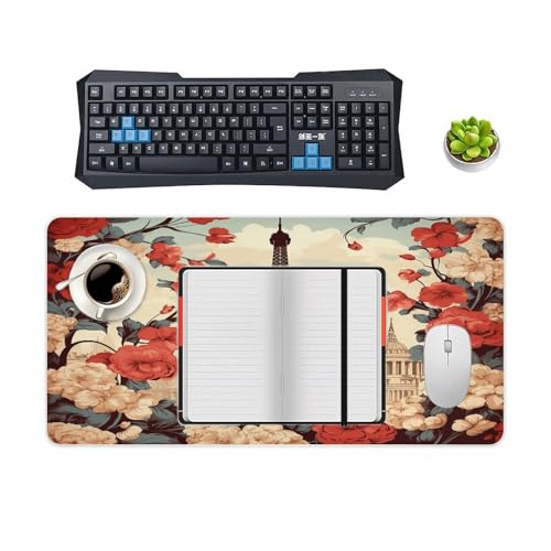 Paris Vintage Floral Pad para Mouse Grande 30x60 cm miniatura 4