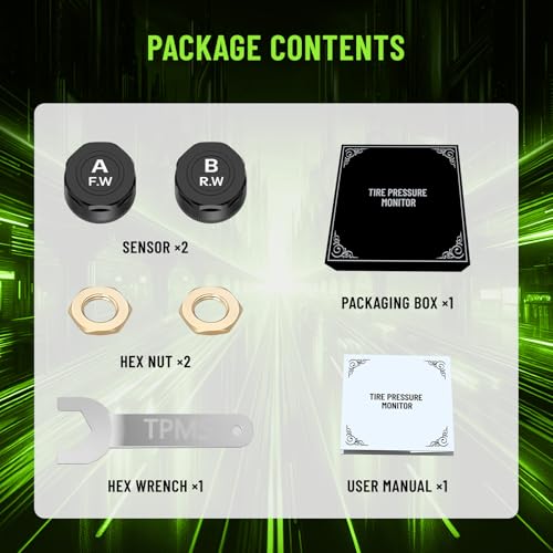 AotuLink Bluetooth Motorcycle TPMS