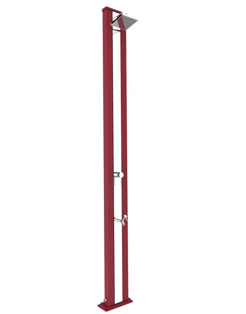 Arkema Design Doccia Solare Spring S Rossa A220/3027-I banda inox