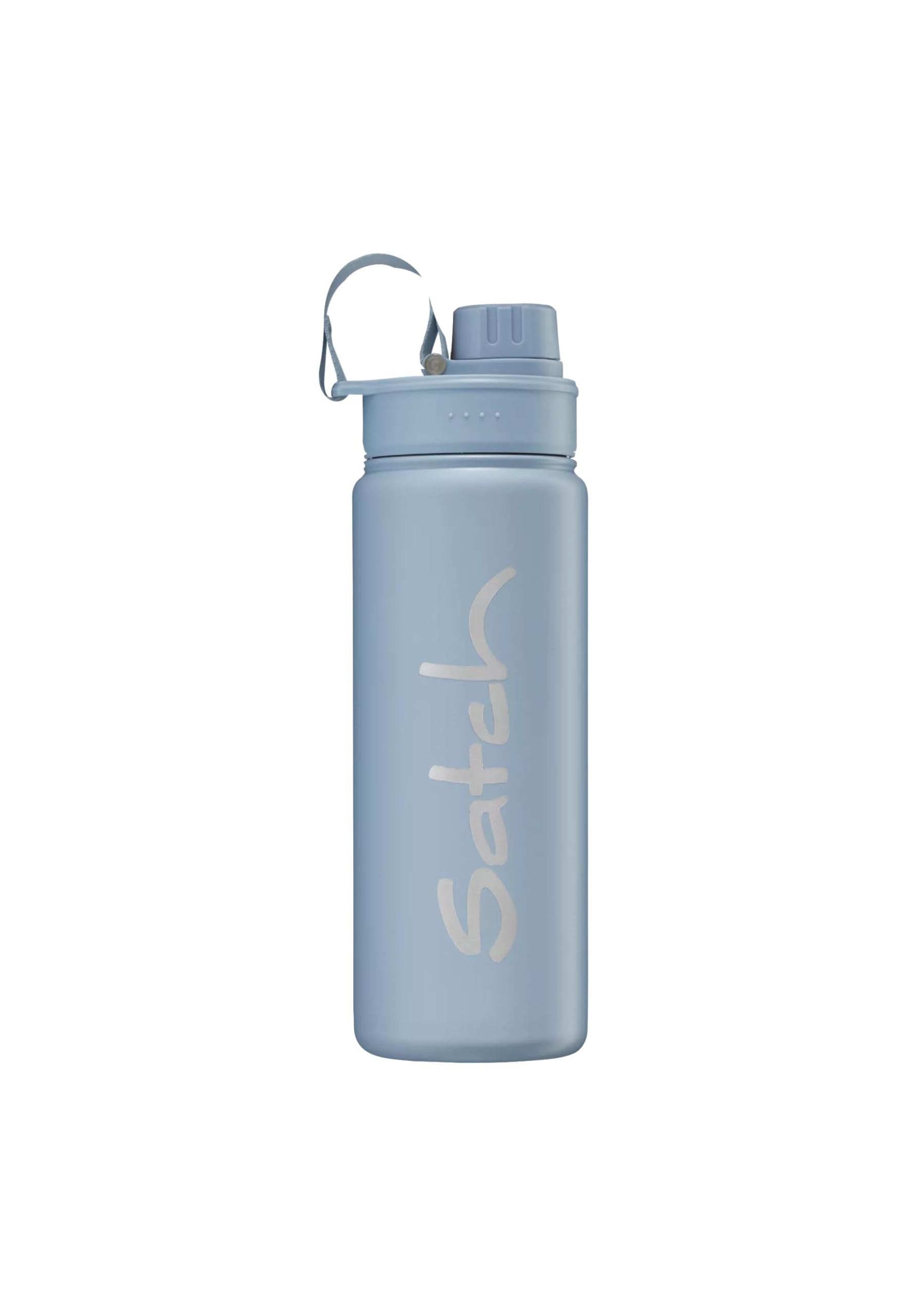 Satch aus Edelstahl BPA-frei 0,5l, Auslaufsicher und Kohlensäure geeignet, für Heiße und Kalte Getränke Nordic Ice Blue - Hellblau