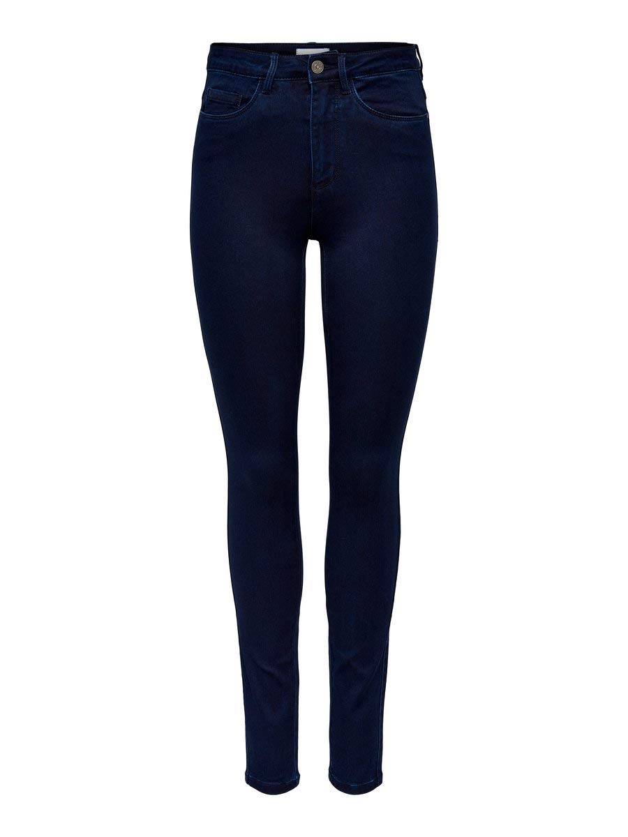 Only Women's Blue (Dark Blue Denim Dark Blue Denim) Royal High Skinny Jeans Pim101 Noos Jeans, Blue (Dark Blue Denim), S/30