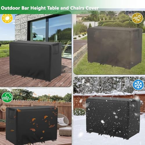 Protector de banco de patio impermeable contra el viento y la lluvia para exterior 6
