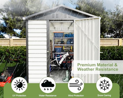 Vanacc YSS019 6.5X9X7 Ft Outdoor Storage Shed With Shutter Design thumb #2