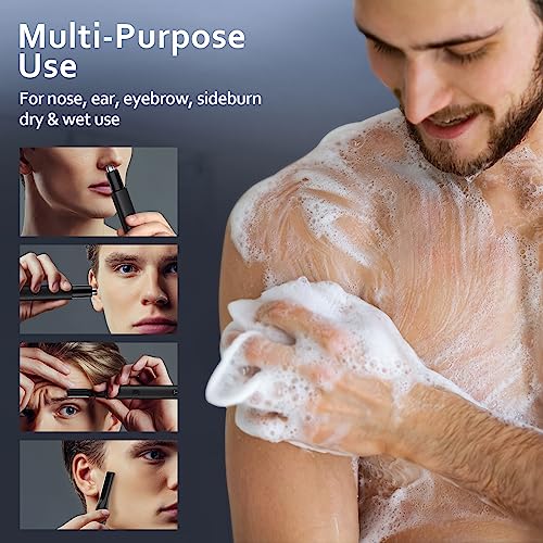 Tifor 8,000 Rpm Nose Hair Trimmer For Men - Electric Nose Hair Trimmer Rechargeable - Ipx7 Metal Ear Nose Trimmer Eyebrow Facial Hair Removal Tool #TOP1