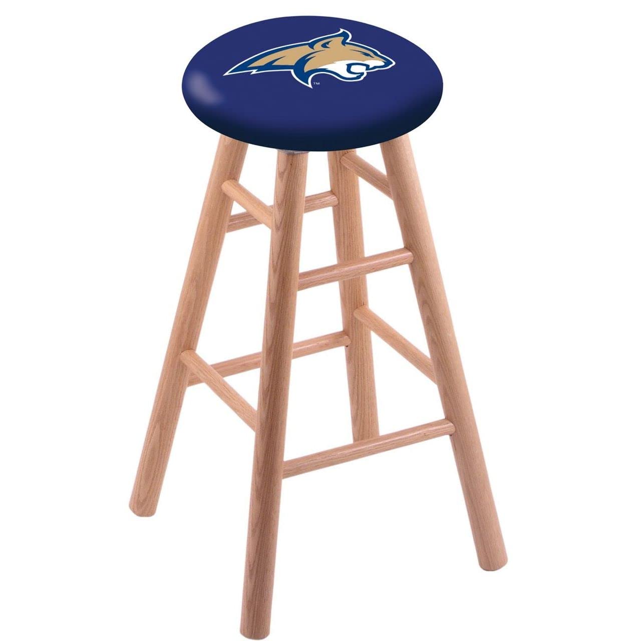 Holland Bar Stool Co. Oak Counter Stool in Natural Finish with Montana State Seat by The