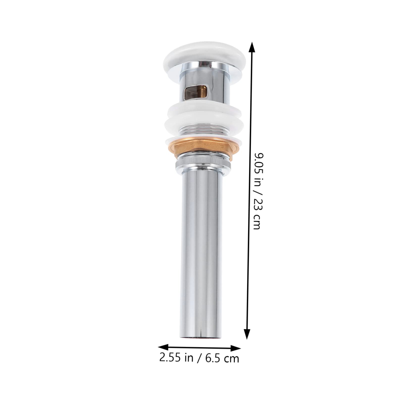 WOONEKY Tapón Desagüe Pop Up para Fregadero y Lavabo Diseño Cerámico con Orificios Resistente y Práctico para Baño y Cocina Compatible con Desagües con Rebosadero