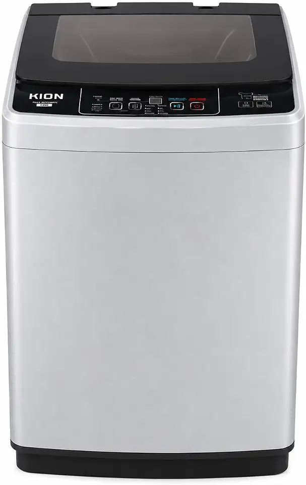 KIon 8kg Top-Load Automatic Washing Machine, 8 Programs, Silver - KWM80/8029AG
