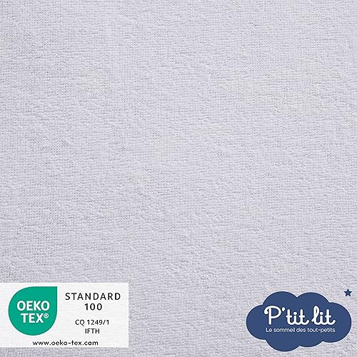 P’tit Lit - Bamboo Baby Matratzenschoner | 70x140 cm | Wasserdicht | Oeko Tex | Keine chemische Behandlung | Atmungsaktiv und geräuscharm