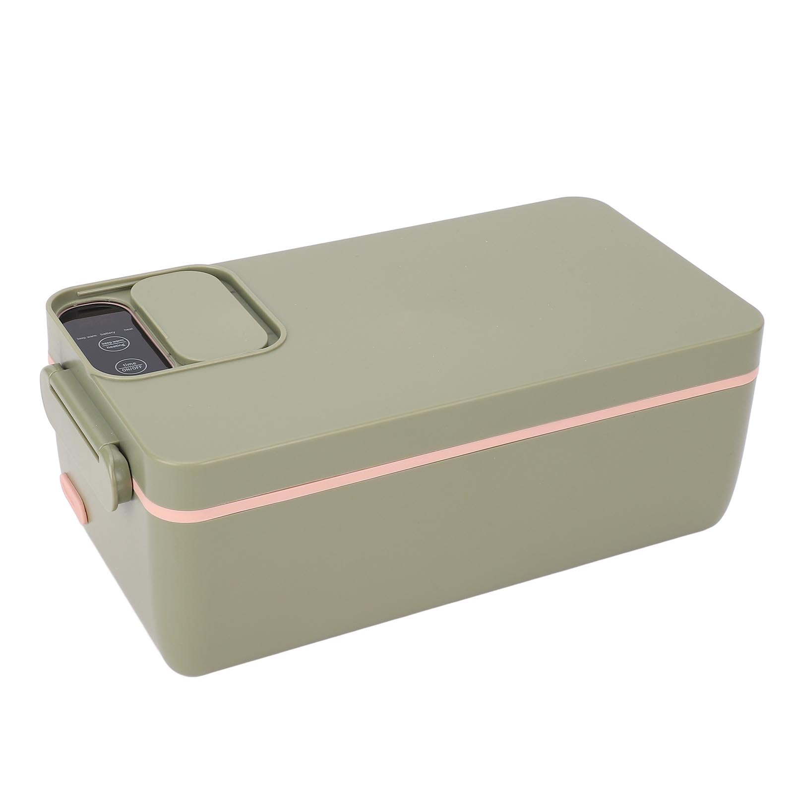 Lunch Box Elettrico Portapranzo Riscaldato in Acciaio Inossidabile 316 1L Cordless 3D Riscaldamento Concentrato Doppia Guarnizione 4000mAh Scaldavivande Portatile per Ufficio All'aperto