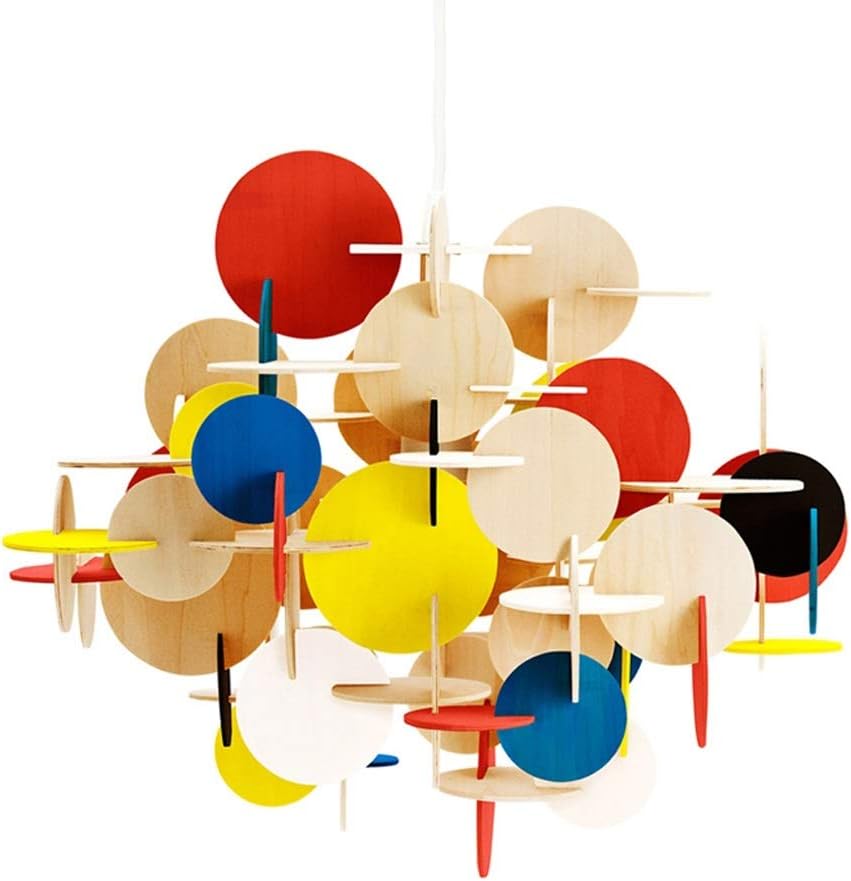 Creative Chandelier Kindergarten Lighting Bedroom Building Block Chandelier for Living Room Dining Room Bedroom (Color : B)