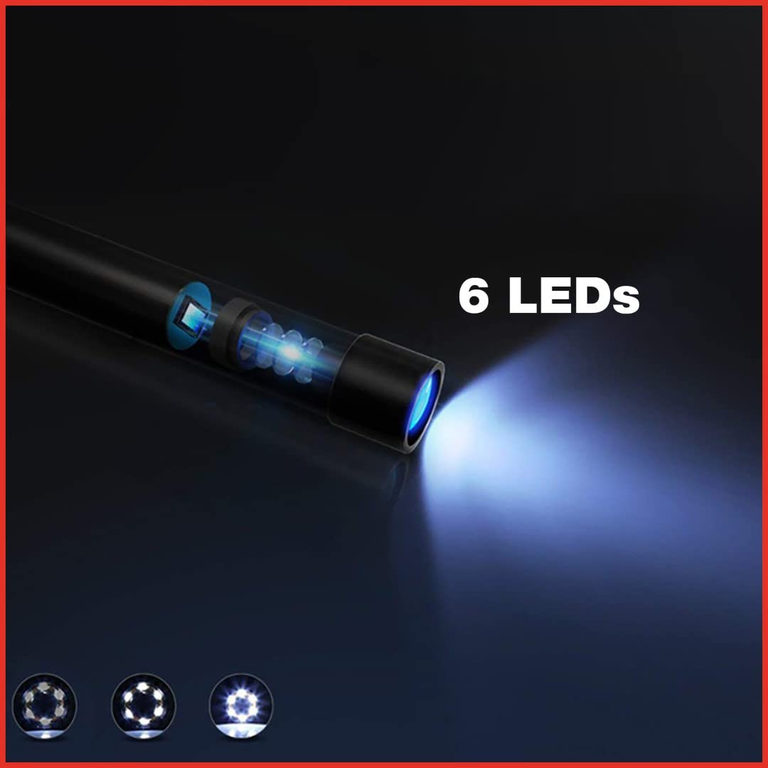 KS Tools 550.7560 Zestaw wideoskop wi-fi Ø 5,5 mm 0° sonda z kamerą przednią HD, 5-szt