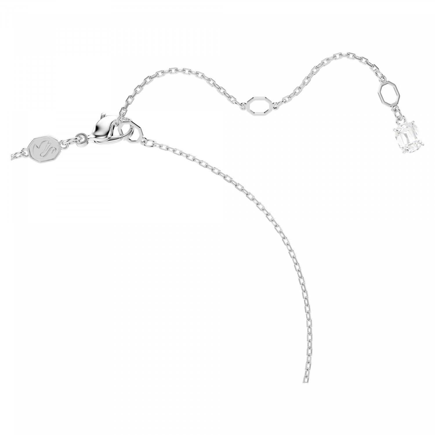 Swarovski Swan Kollektion, Weiß, Rhodiniert